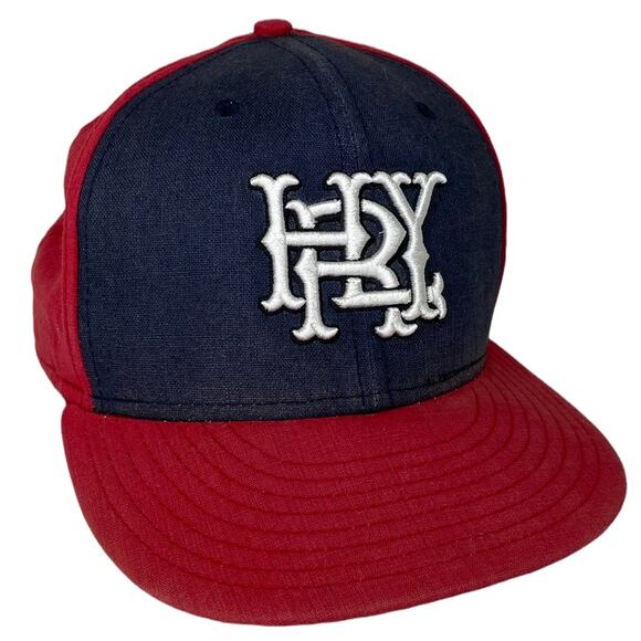 Hurley Baseball Hat Denim and Red Snap Back - Picture 1 of 6